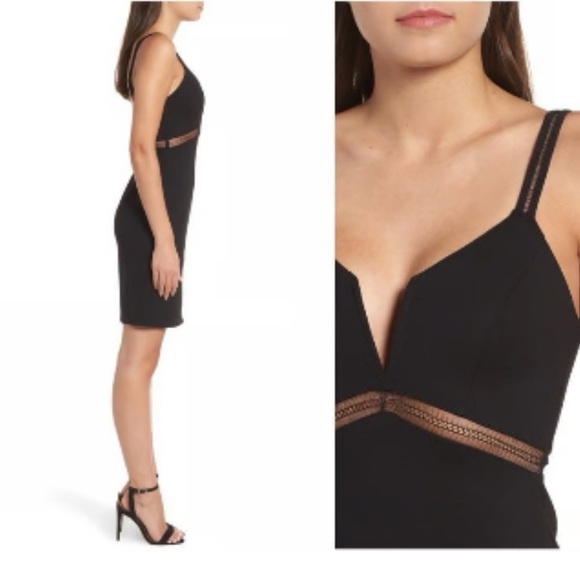 Astr the Label plunge neck sheath dress in size Small - Picture 2 of 12